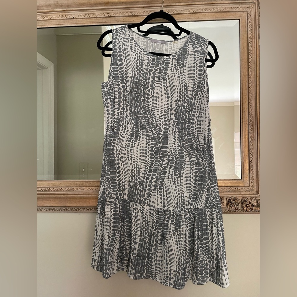 Tart drop waist dress snake print